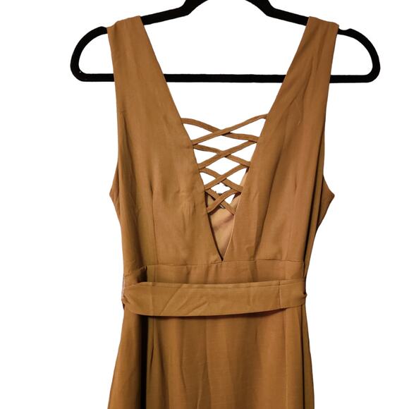 NWT WonderLust LA Olive Green Back Crisscross Design Size Large - Picture 4 of 9